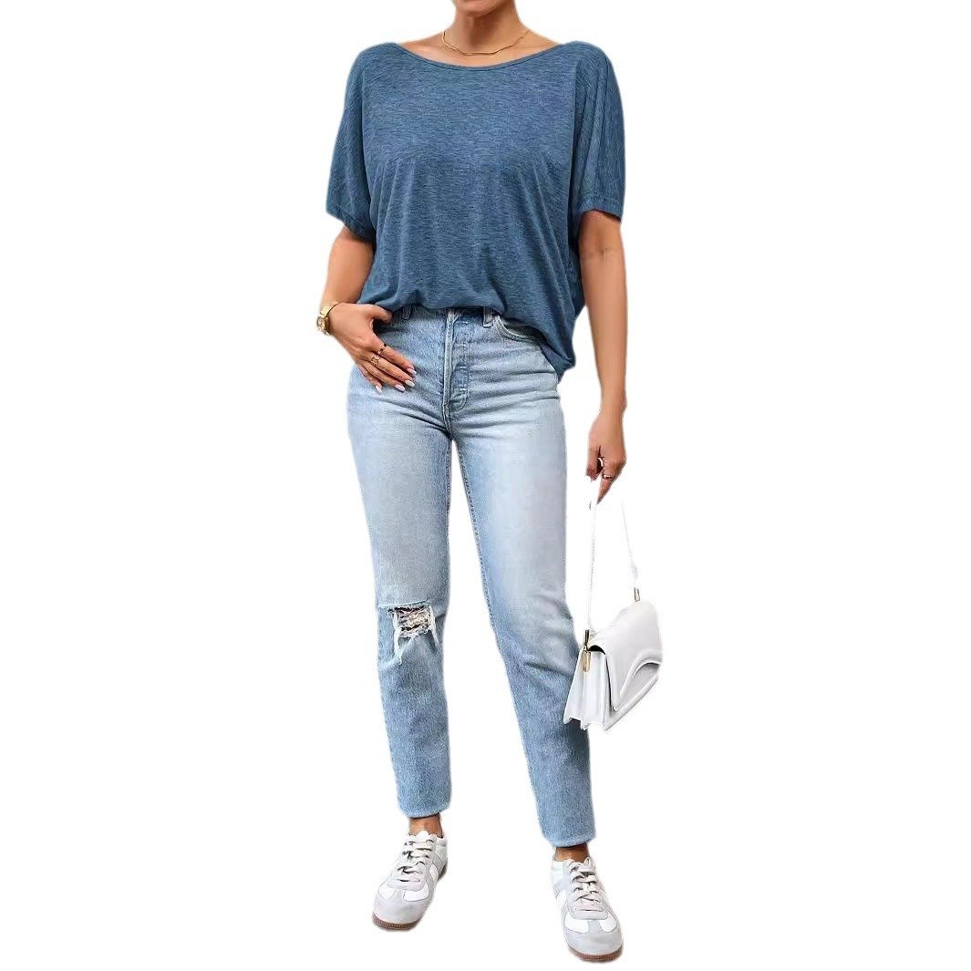 European And American Style Women Casual T-shirt – Image 5