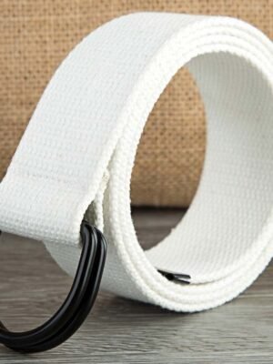 Double-loop Fabric Belt For Men And Women