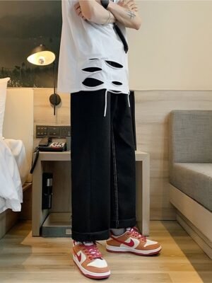 Street Loose Straight Wide Leg Jeans