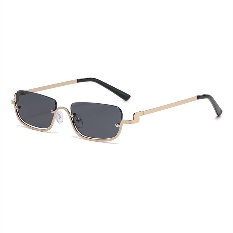 Personality Semi-rimless Sunglasses Colorful Marine Lens Advanced Sense ā Image 9