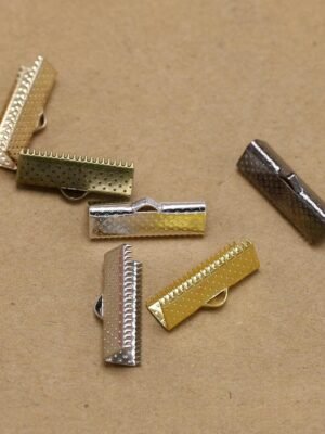 Flat Wire Clip Leather Cord Buckle Jewelry Material Accessories