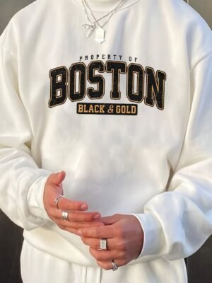 Fashion Men's Casual Long Sleeve Crew Neck Pullover Sweatshirt