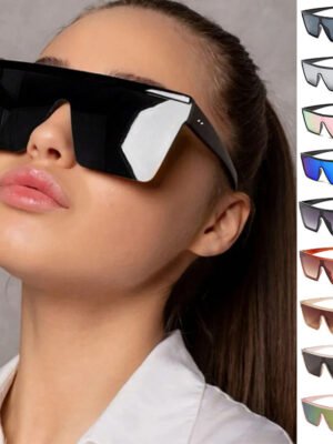 Fashion One-piece Large Rim Sunglasses European And American