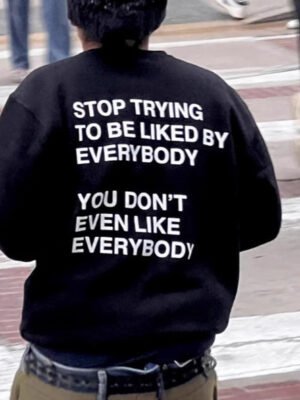 Men's And Women's Sweatshirt Slogan Drawstring Printed Hoodie