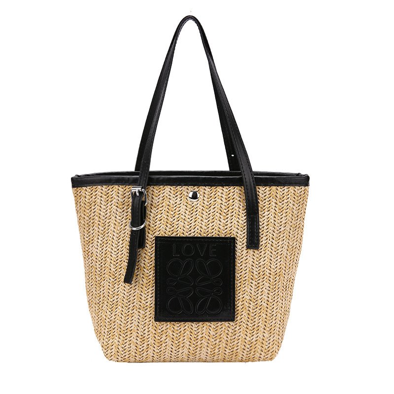 Spring Straw Woven Large Capacity Women's Portable Shoulder Bag ā Image 4