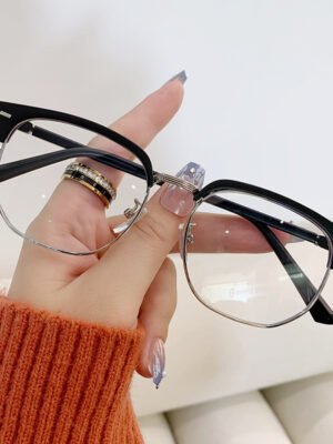 Men's Semi-frame Blue-light-blocking Glasses