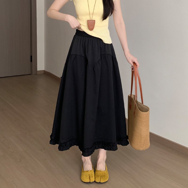 Stylishly Spliced High-waisted A-line Skirt That Flatters And Slimming ā Image 7