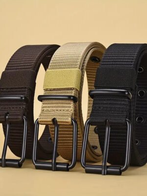 Fashion Woven Nylon All-matching Men's Pants Belt