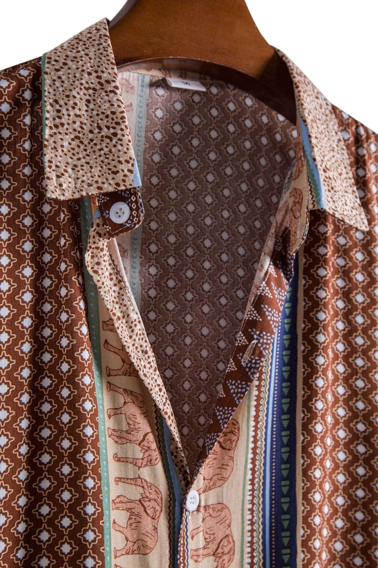 Men's Fashion Printed Short-sleeved Shirt – Image 2