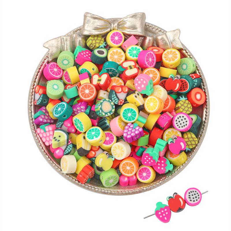 Mixed Color Clouds Polymer Clay Beads Beaded ā Image 2
