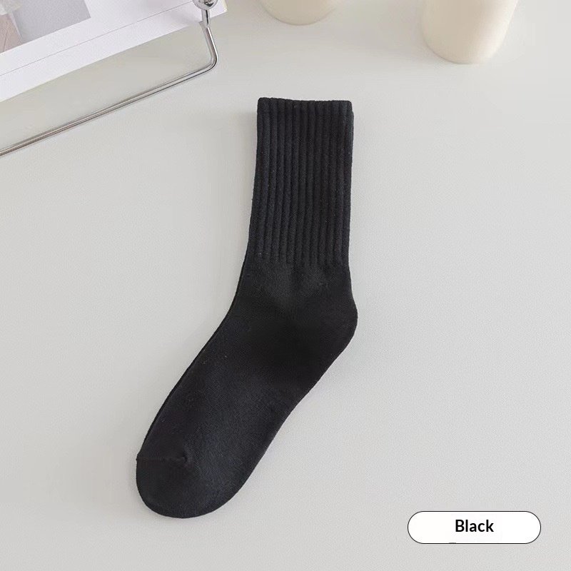 Solid-color Odor-resistant BreathableSweat-absorbing Socks – Image 8