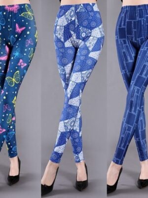 Spring And Summer Milk Silk Printed Leggings For Women
