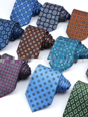 Business Polyester Men's Printed Workplace Tie