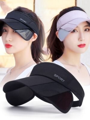 Summer Outdoor Sports Sun-protection Flat-brim Hat, Womens Casual Style