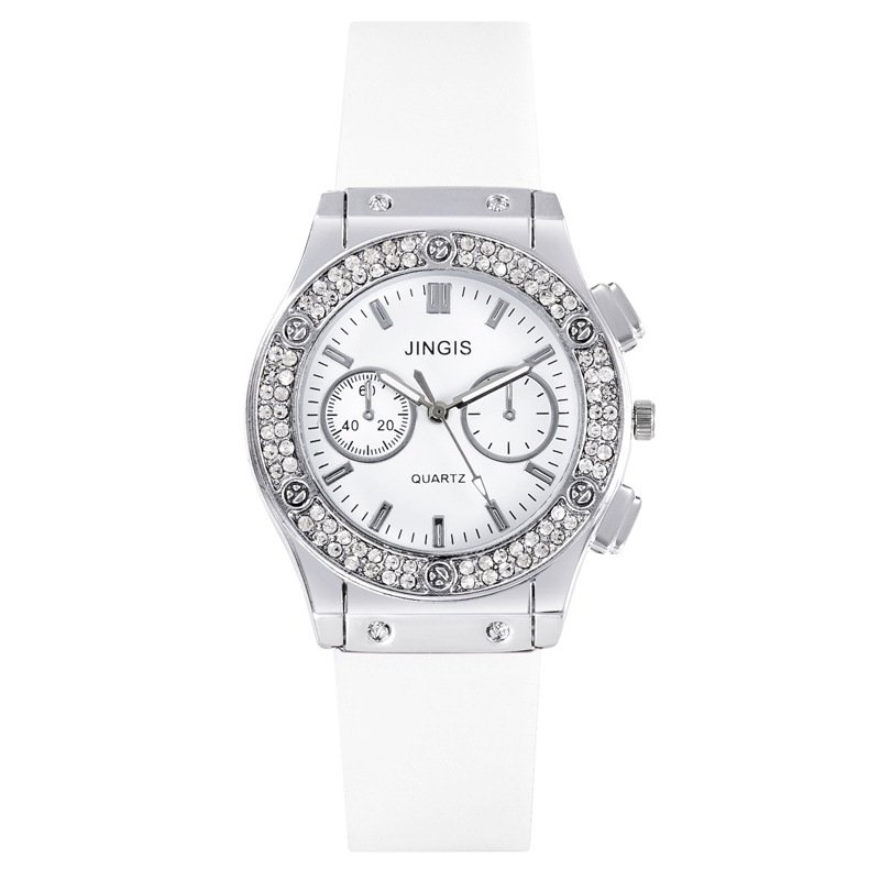 All-match Business Diamond Silicone Band Watch ā Image 5
