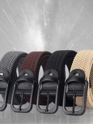 Fashion Casual New Style Men's Toothless Buckle Belt