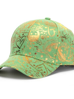Summer Korean-style Trendy Women's Artistic Graffiti Baseball Cap With Retro Distressed Look For Dressing Up And Outdoor Sun Protection