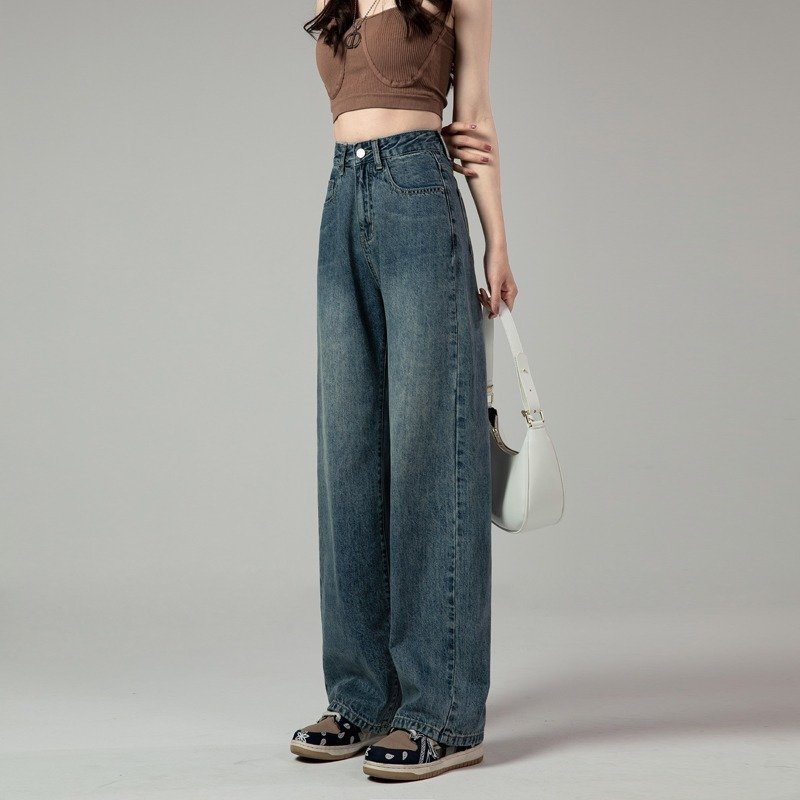 High Waist Retro Straight Jeans For Women Autumn ā Image 4