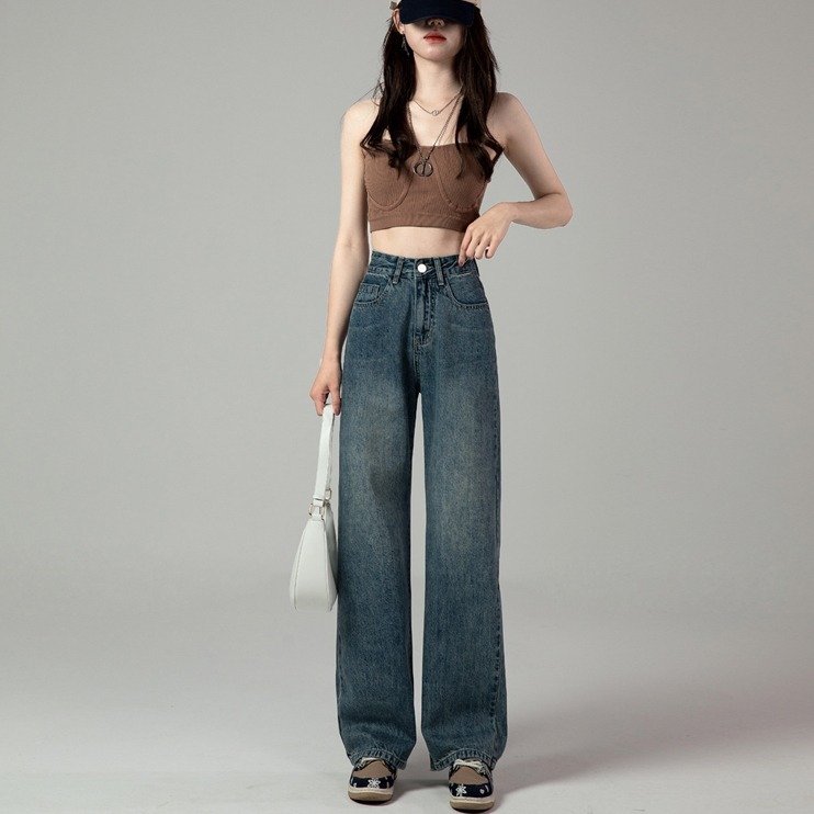 High Waist Retro Straight Jeans For Women Autumn ā Image 3