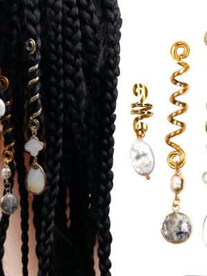 DIY Alloy Shell Dreadlocks Spring Pendant