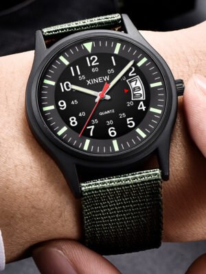 Men's Canvas Nylon Strap Watch