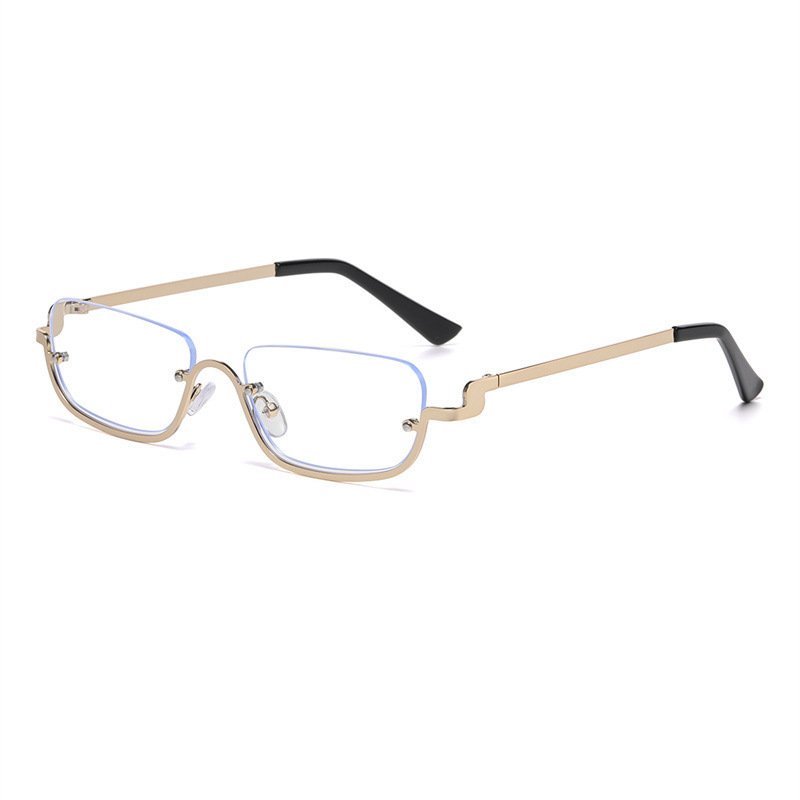 Personality Semi-rimless Sunglasses Colorful Marine Lens Advanced Sense ā Image 2